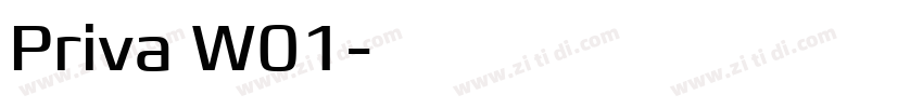 Priva W01字体转换